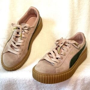 PUMA SUEDE “DIRTY ROSE” PLATFORM GUM SOLE CREEPER SNEAKERS SIZE 8